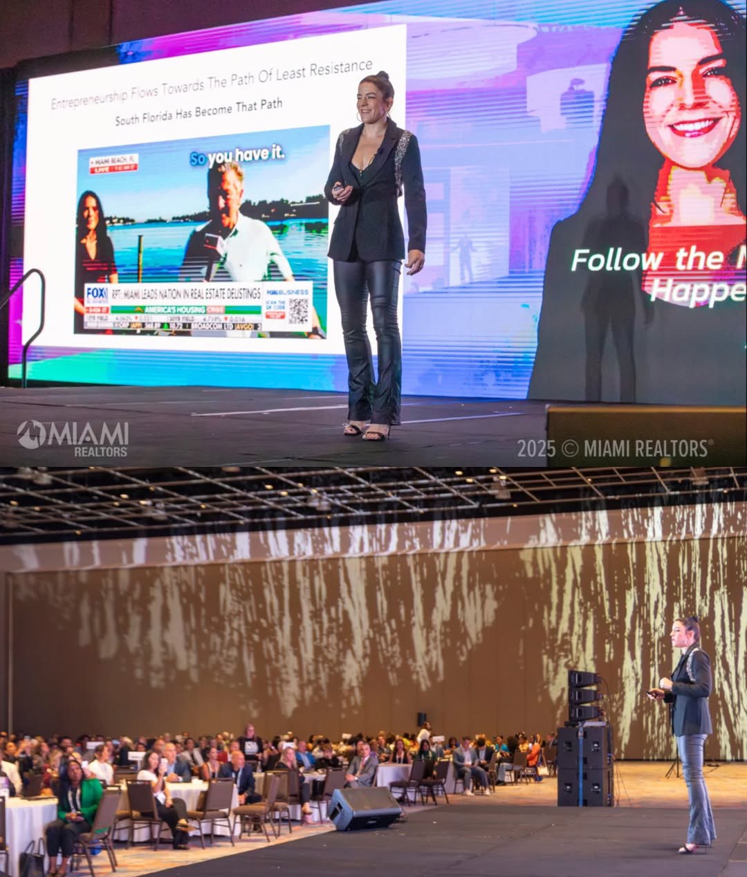 Ana Bozovic, key note speaker at the Rock The Market Conference held by the Miami Association of Realtors