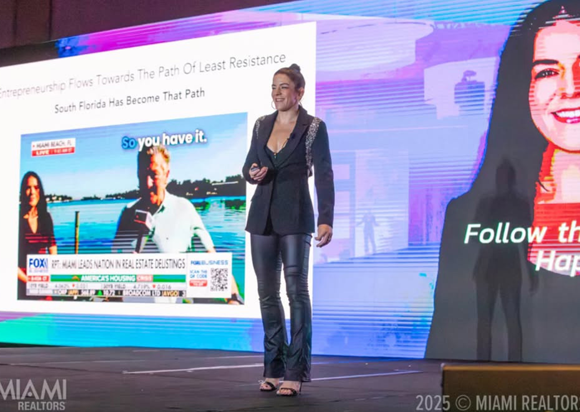 Ana Bozovic, key note speaker at the Rock The Market Conference held by the Miami Association of Realtors